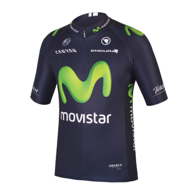 Dres Endura Movistar Team, zeleno-fialový