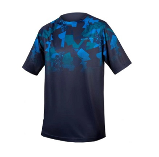 Triko Endura SingleTrack Print T LTD, modré