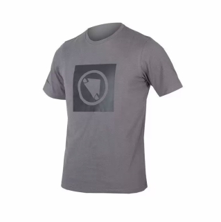 Pánské triko Endura One Clan Carbon Icon, tmavě šedé